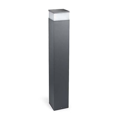 LEDS-C4 Lighting Cubik LED Udendørs Høj Pullert Lyse Urban Grey IP65