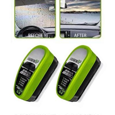 2x auto auto öljy kalvon puhdistusharja auton lasi öljykalvon puhdistusaine hydrofobinen tuulilasin öljykalvonpoistoaine auton ikkunaan 150ml