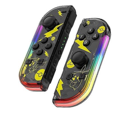 Nintendo Switchin ohjaimet, kytkinohjaimen korvaaminen Rgb LEDillä, säädettävä Turbo & Vibration, Pikachu
