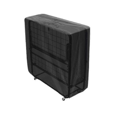 Musta kokoontaitettava sänky- ja ulkolepotuolin päällinen 99L x 38L x 114K cm