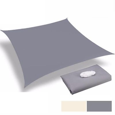 Handuo Solskygge sejlrektangel Uv Block Vandtæt polyester baldakin grå 3*3m