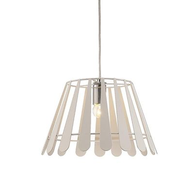 Inspired Lighting Somerset Loft Vedhæng 1 Lys E27 Hvid, Poleret Krom