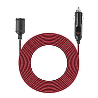 12V 24V 15A raskas auto tupakansytytin pistorasia uros-naaras jatkojohto virtalähde sulakkeella 3.7m