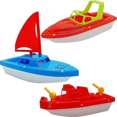 Toy Boat Bath Toys Lasten taaperoille 3 kpl - Suuret 10" kelluvat leluveneet kylpyammeeseen Lasten uima-allaslelut Rantalelut Ulkona vesileikki By ...