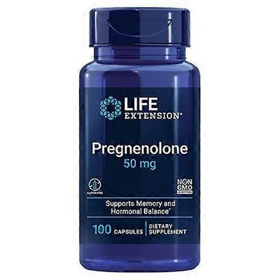 Life Extension Elämän pidentäminen Pregnenolone 50mg 100 kapselia