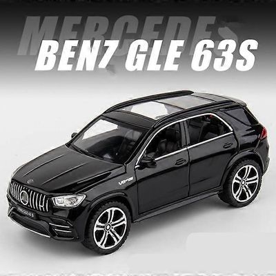 1:32 Alloy s GLE 63S Coupe Car Model Diecasts Ajoneuvot Metalli Pull Back Car Simulation Sound Light Lasten lahjakokoelma Musta