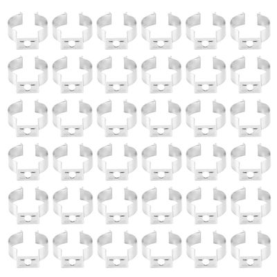 120 kpl T8 LED-lamppuja U-kiinnikkeet pidikkeellä loisteputkilamppujen kiinnike hopea