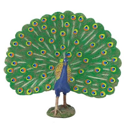 Peacock-malli Erittäin simuloitu kotitoimiston sisustuskoriste Lasten ToyPeacock-malli