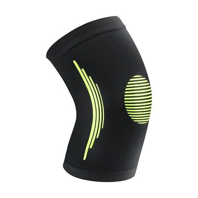 1Pcs elastisk sport knæ støtte åndbar trykbeskytter kører udendørs fitness tandbøjle vandreture cykling knæpude 03 L