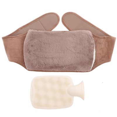 Kuumavesipullo vyöllä aikuisille Stressin lievitys Talvikäyttö Pehmo Kani 45,3×7,9×0,4 tuumaa 1 setti Khaki 115X20CM