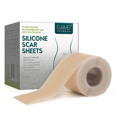 Elaimei Scar Roll Sticker Selvklæbende Silikone Gel Scar Sticker 3m