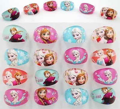 TribalSensation Frossen Prinsesse Elsa, Anna, Akryl Barn Fingerringer round