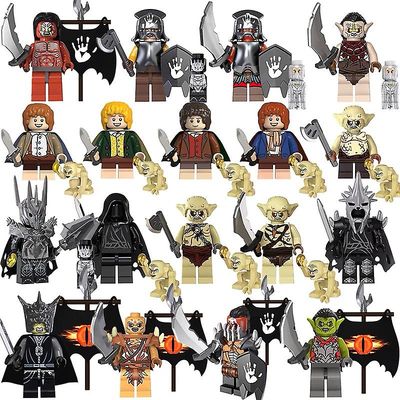 Unbrandded Tv-filmserie Ringenes Herre Ringwraith Nisse Angmar Heksekonge samlet Minifigur af byggeklods
