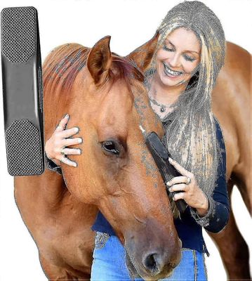 6 in 1 horse grooming harjat irtoaa grooming hieronta harja hevonen karvat kampaavat lemmikkihevoset musta