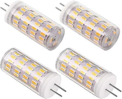 4kpl G4 LED 12V 4W lamppu, AC / DC 12V lamput, jotka vastaavat 30W halogeenia, 400LM, lämmin valkoinen 3000K, ei-himmennettävä, korvaavat