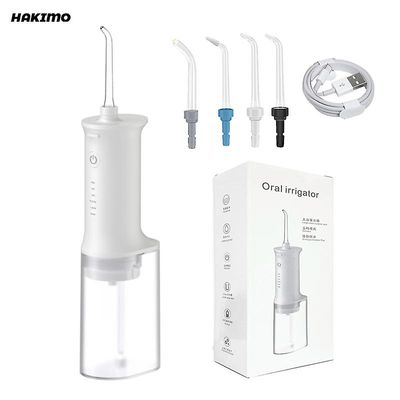 Oral Irrigator USB oppladbar bærbar tanntrådholder 5 moduser vanntett tannbleking renere vanntråd for tenner Hvit-2