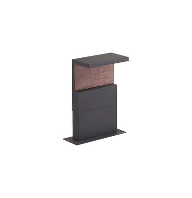 Inspired Lighting Ruka Post Lampe, 13W LED, 3000K, 850lm, IP54, Antracit, Valnød