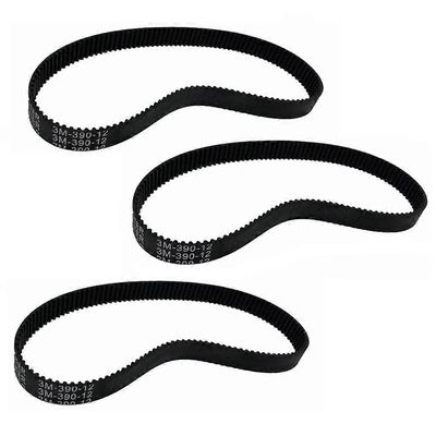 3kpl 3M-390-12 käyttöhihna kestävä paksunnettu kumikäyttöhihna lisävarusteet yhteensopiva sähköpyörä e-pyörä skootteri moottoripyörä