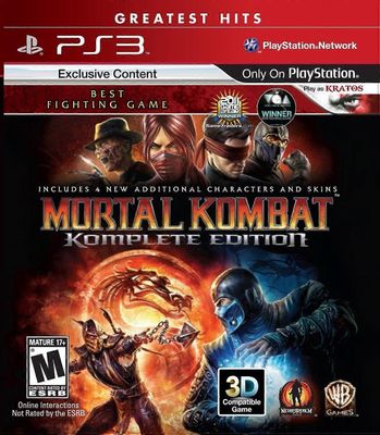 Warner Bros Mortal Kombat Komplete Edition PS3 -peli