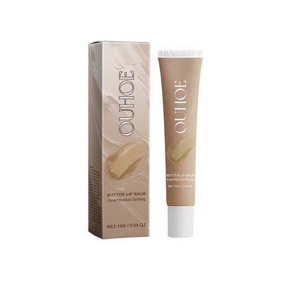 Ouhoe Huulivoirasva, hellävarainen kosteuttava pehmeä huuli ihon korjaus Dull Lip Moisturizing Lip Balm Beige