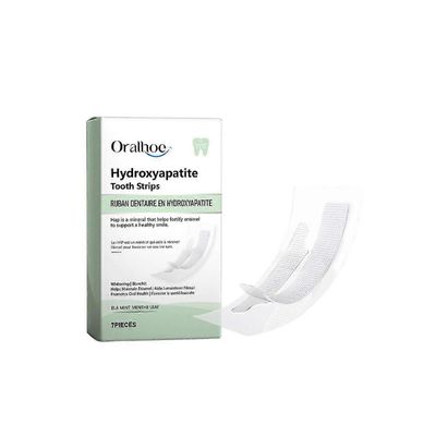 Hydroksiapatiitti hammasliuskat, fluorittomat hampaiden laastarit, auttaa remineralisoimaan, sopii herkille hampaille, valkaisu aikuisille, lasten ...