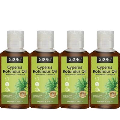 Cyperus oil Rotundus karvanpoistoon - 100% luonnollinen Cyperus oil vähentää kehon karvojen kasvua, kosteuttaa ja rauhoittaa 50ml 4pcs