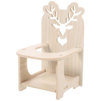 Hamsterin ruokapöydän tuoli Pieneläinten puinen tuoli Marsu ruokintatuoli Kuten 17.00X11.50X10.00CM