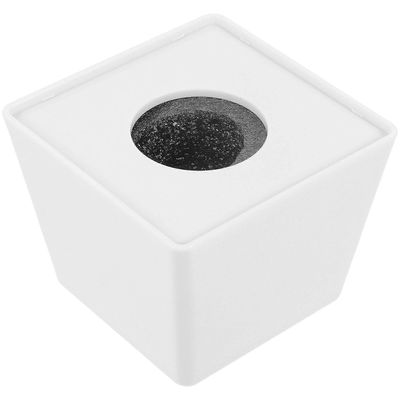 Mikrofonilippuasema Henkilökohtainen langaton mikrofonilippusuojus toimittajalle Valkoinen 8.5X8cm