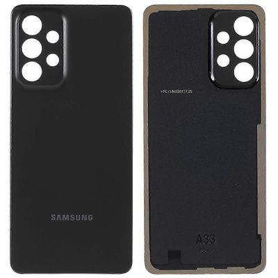 Samsung Galaxy A33 5G OEM muovinen akun takakannen vaihto-musta Monivärinen Black
