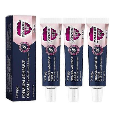 Hammasproteesin kiinnitysliima parantaa hammasproteesin kulumisen mukavuutta ja estää hammasproteesin menettämisen 3pcs
