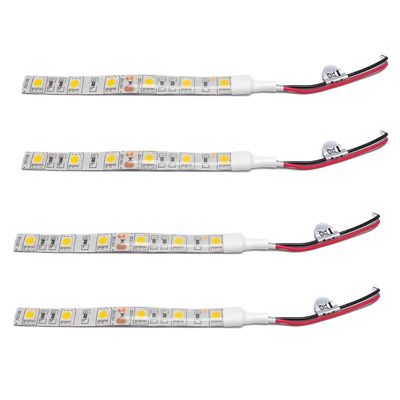 4x 10cm vedenpitävä valkoinen 5050 led-nauhavalot dc 12v asuntovaunu veneauto