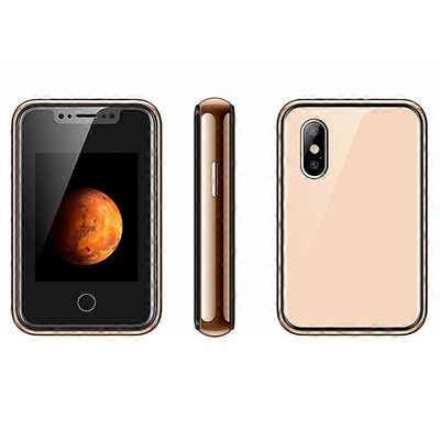 8XR 1,77 tuuman mini matkapuhelin dual SIM dual standby kosketusnäyttö matkapuhelin - kulta Monivärinen Gold