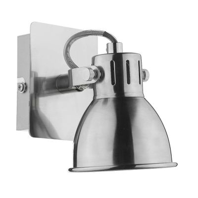 Dar Lighting Idaho Dome Single Wall Light GU10 Naturlig krom