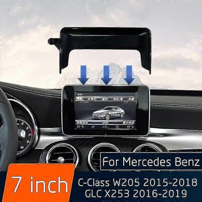 Mercedes Benz C-sarja W205 GLC X253 2015-2019 auton langaton laturi matkapuhelimen pidike 7 tuuman näyttö kiinteä nopea lataus-hy 7 tuuman pohja