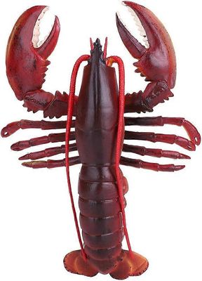 2025 Uusi simulaatio pehmeä muovinen hummerimalli äyriäiset, ravintola, rekvisiitta, sisustuslelut, lapset (23cm)