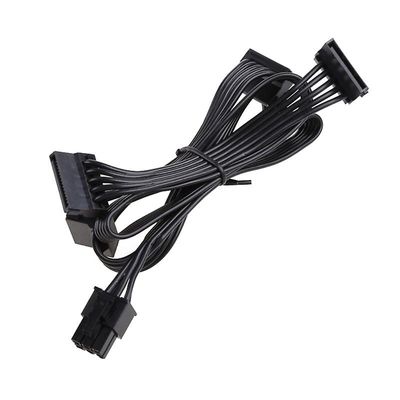 for RM550x RM650x 6PIN til 4x SATA-strømmodulkabel for RM750x RM850x RM1000x