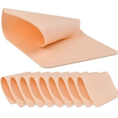 10 kappaletta tatuointiharjoittelun ihoa, kaksipuolinen ammattimainen keinotekoinen silikoni