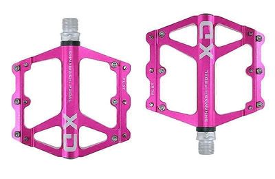 2020 MTB pyöräpolkimet polkupyörän polkimet 9/16 tuuman kara universaalit pyöräilypolkimet CNC alumiiniseos kevyet pyöräpolkimet Pink