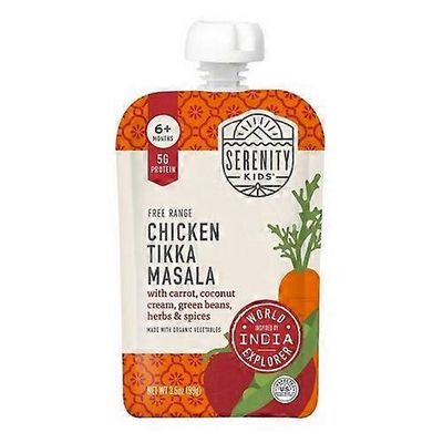 Serenity Kids Chicken Tikka Masala vauvanruokapussi, 3,5 unssia (6 kpl kotelo)