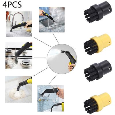 4pack damprenser børster rund børste til Karcher Sc952 Sc1052 Sc1122 Sc1125 Støvsuger udskiftning kit til hjemmet clening