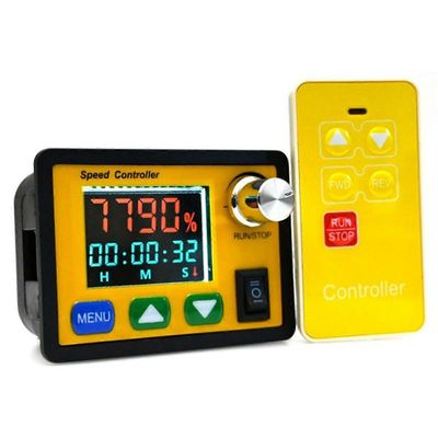 Eteenpäin Taaksepäin 0-100 % Säädettävä DC 6-55V 20A DC-moottorin nopeudensäädin PWM 12V 24V 48V Kaukosäädin Kuten