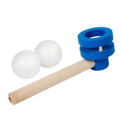 Puinen hengitysharjoituslaite lapsille puhalluspallohengitysharjoitustyökalu Sisäänhengityksen uloshengityslihasten harjoituslaitteet Sininen