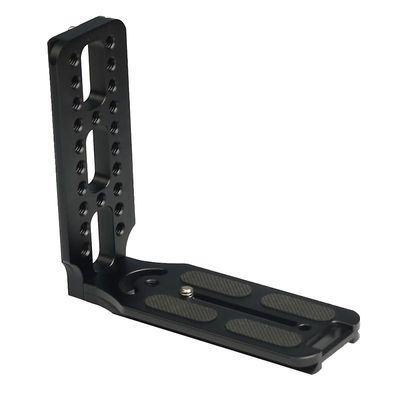 JVY 132D Universal 1/4 tommer lodret skyd Hurtigudløser L pladebeslag base holder (sort)