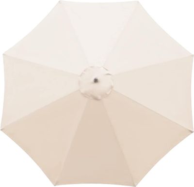 Korvaava kangas puutarhavarjoon, 3 m, 8 kylkiluuta beige