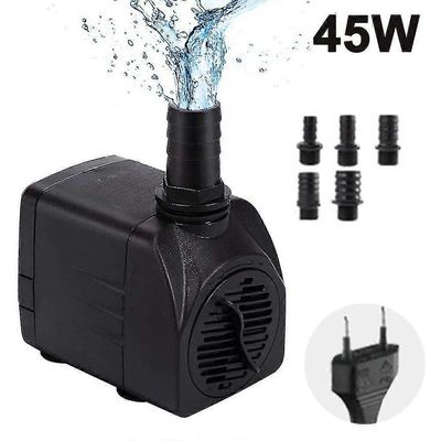 Uppopumppu, erittäin hiljainen vesipumppu suihkulähdepumpulla, 5 jalkaa EU-pistoke 45W