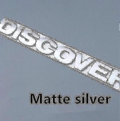 Pyöreä fonttikirjain Tunnusmerkki Auton muotoilutarvikkeet Discovery 4 -konepellin takatavaratilan tarralle matta hopea Trunk