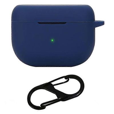 Yhteensopiva Jabra Elite 8 Active Gen 2 -kotelon kanssa, jossa on Anti Lost Buckle Bluetooth-nappikuulokkeet Silikonisuojakuori Tummansininen