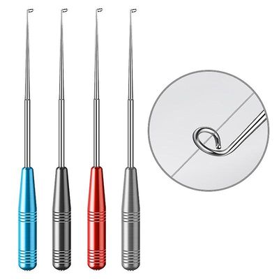 1pcs Fiskeri Unhook Extractor Hurtig Sikkerhed Hook Removal Tool 17,5 cm udendørs rustfrit stål fisk tackler tilbehør Blå
