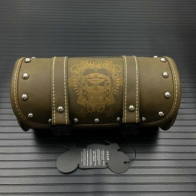 Moottoripyörän satulalaukut Nahka Retro moottoripyörän sivu Edessä takatyökalu Takalaukku PU Matkatavaralaukut Pussit Harley Universalille 2