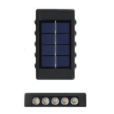 Boeyaa 1stk 4 Led Solar Light Vandtæt solvægsbelysning Udendørs solbelysning til gårdhave Warm light 10LED
